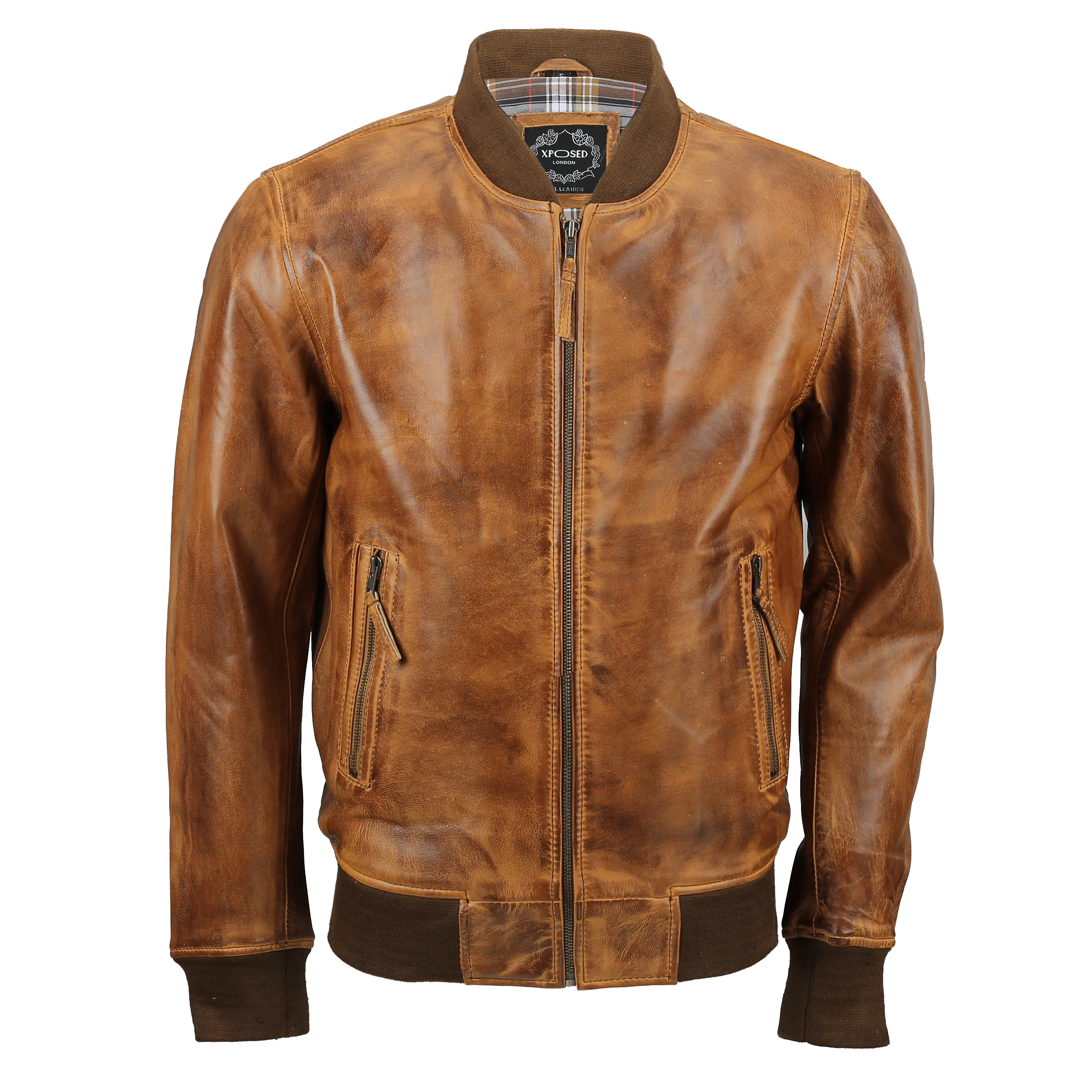 No collar leather deals jacket mens